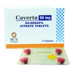 Buy Caverta 50 mg Tablet by Sun Pharma containing sildenafil citrate online at omsdelhi.