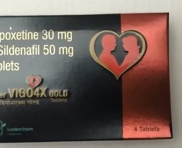 SUPER VIGO4X GOLD TABLETS DAPOXETINE 30MG & SILDENAFIL 50MG TABLETS - LADERCHEM HEALTHCARE www.omsdelhi.com