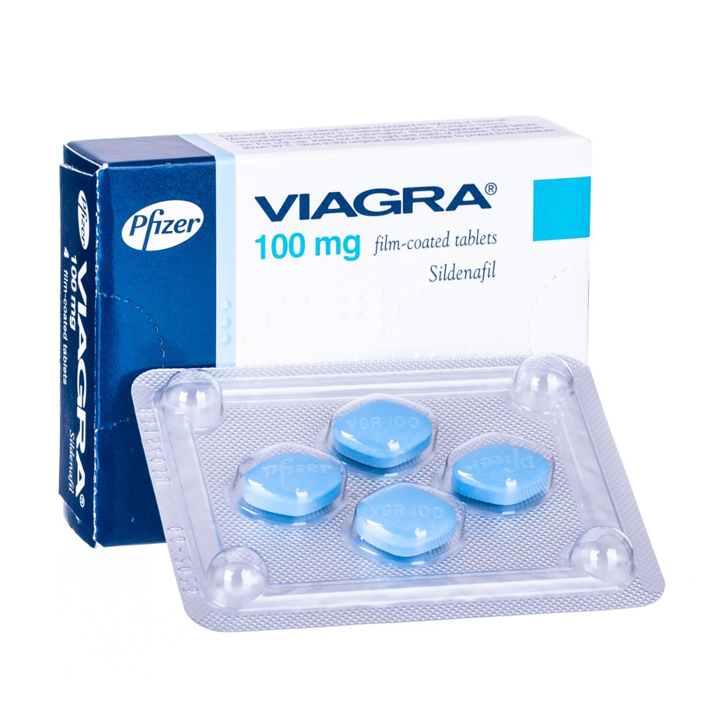 Viagra 100mg Tablet containing Sildenafil Citrate for erectile dysfunction treatment