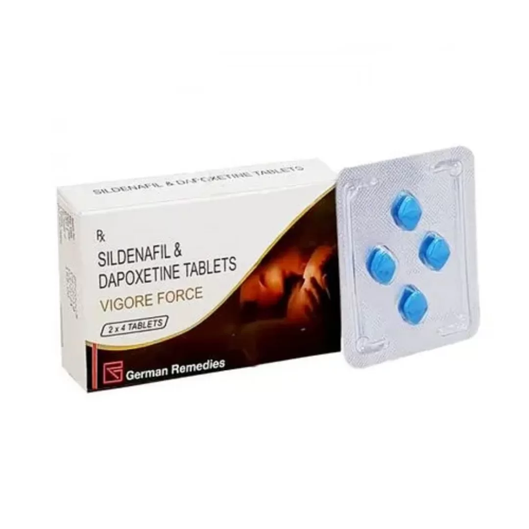 Vigore Force Tablet (Sildenafil 50mg + Dapoxetine 30mg) strip for the treatment of erectile dysfunction and premature ejaculation