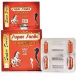 Super Soniic Capsule - a natural dietary supplement for men, claiming to enhance sexual performance and stamina, with herbal ingredients like ashwagandha, ginseng, and shilajit