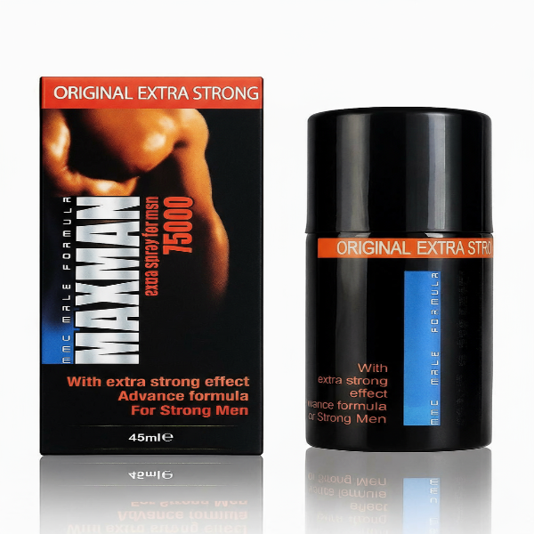 Portable Long Time Delay Spray for Men displayed in lifestyle product setup highlighting discreet men's wellness and performance support solution.