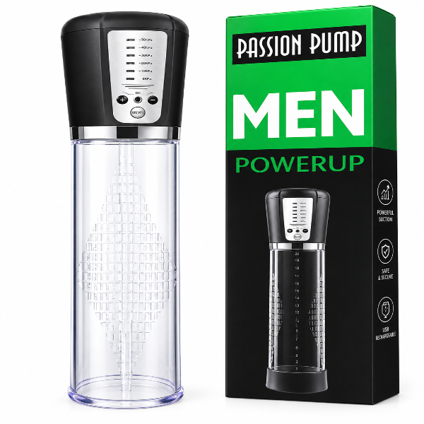 Passion Pump Men PowerUp electric penis pump
