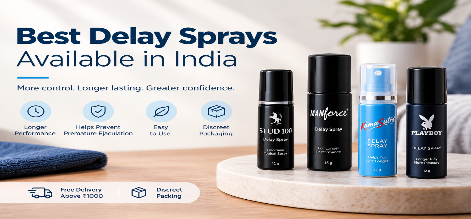 Shop the best delay sprays in India for men with discreet delivery